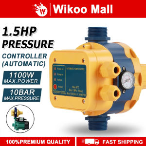 【New】1500W Water Pump Pressure Controller 16A Regulator Home Water Pump Enjin Air Pump Automatic Switch Control (10Bar)