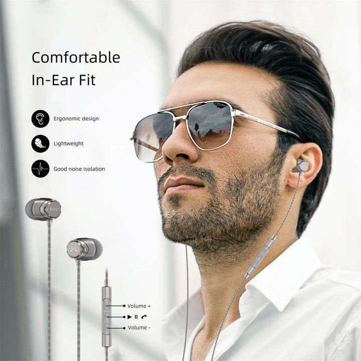 SoundMAGIC%20E11C%20Wired%20Earbuds%20With%20Microphone%20HiFi%20Stereo%20Earphones%20Noise%20Isolating%20in%20Ear%20Headphones%20Powerful%20Bass%20Tangle%20Free%20Cord%20Gunmetal%20Black%20-%20Image%207