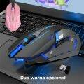 GOOJODOQ Gaming Mouse USB Receiver Ergonomic Wireless Mouse 1600 DPI Three Gear Optical Bluetooth Quiet Mute For PC Laptop Computer. 