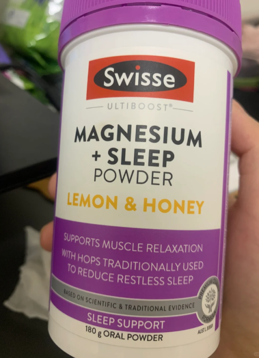 Swisse Ultiboost Magnesium + Sleep Powder - Lemon & Honey Flavor 180g ...