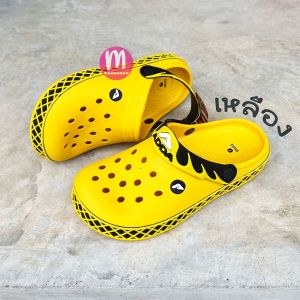 Adda 55U22 รองเท้าหัวโต ลายแต่งขอบ รองเท้ารัดส้น รองเท้าแตะ