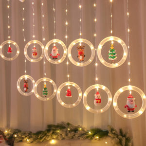 Christmas LED String Lights Decoration Lights LED Holiday Light Room Window Decor Garland New Year Decor String Lights Santa Decoration Accessories Door Hanging Decoration Light