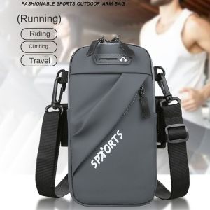 MUQZI Có dây đeo Túi đeo tay điện thoại Băng đeo tay Ốp điện thoại Giá đỡ điện thoại chạy bộ Túi thể thao Sức chứa lớn Túi đeo tay chạy bộ Phụ kiện điện thoại