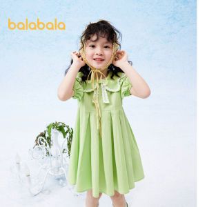 Balabala trẻ em Đầm công chúa hè 2024 trẻ em mới ăn mặc phong cách nước ngoài ngọt ngào nhẹ nhàng một dòng