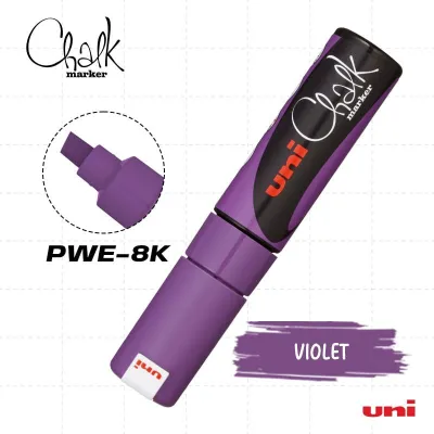 PWE-8K Uni Chalk Marker – Vibrant & Bold Liquid Chalk for Glass Chalkboards & Windows