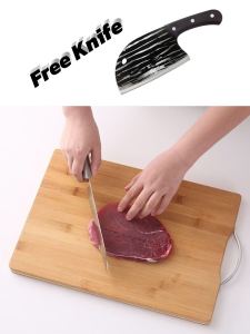 Wooden chopping board kitchen chopping board outdoor camping food chopping board bamboo