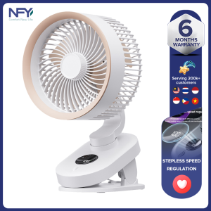 New USB circulating fan 100 gear stepless speed regulation 3-in-1 table hanging and clamping mini charging portable wall mounted