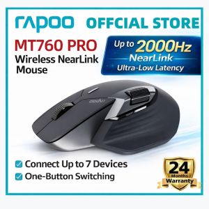 Rapoo MT760 PRO Master Series NearLink Wireless Mouse | 2000Hz | 7-Device Multi-Mode | Dual Scroll Wheels | 12000 DPI