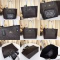 Coach 36658 58293 91381 29547 Reversible City Tote In Signature Canvas With Removable Pouch Women Shoulder Handbag. 