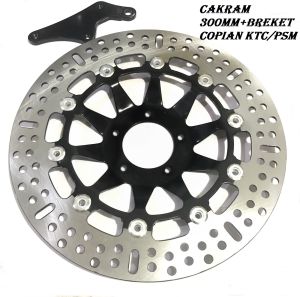 piringan lebar 300MM SUPRA X-FIT LAMA-GRAND-GL PRO-GL MAX- SUPRA 100 SUPRA X 110CC GRAND GL PRO GL MAX MODEL PSM DAYTONA IGAWA 300MM PLUS BREKET