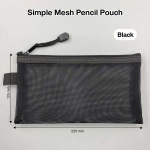 Transparent Pencil Bag Nylon Zipper Pencil Pouches Mesh Travel Bags Storage for Cosmetic Office 笔袋