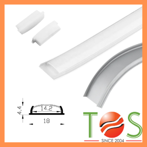 LUMY 0.5M/1M/1.5M/2M U Shape Bendable LED Light Strip Aluminium Profile LED Casing with Milky Diffuser Lampu LED - L1806