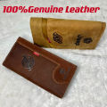 ⭐ [100% ORIGINAL] ⭐ Original Cow Leather Mens Long WalletZip walletREA DY STOCK✅Dompet Panjang Lelaki Kulit Lembu Original. 