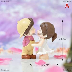 [COD] kunzhan 1 Pair Dancing couple Miniature Desktop Home Decor Cake Ornament Gifts Dollhouse