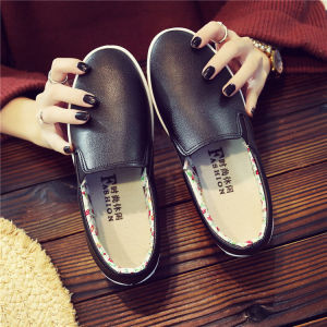 Fashion Leisure Doll Shoes For Women Slip On Rubber Sneakers Low Cut Comfortable Walking Shoes