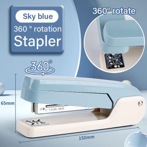 360 Degree Rotation Stapler 24/6Staples Heavy Duty Stapler Effortless Long Stapler for School Office Bookbinding Supplies also can Use 26/6Staples