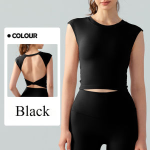 Superflower 1 chiếc tay ngắn tập Yoga nữ có đệm ngực cố định áo phông thể thao ngắn hở lưng gợi cảm áo tập thể dục giảm cân eo cinching siêu thoải mái và thoáng khí