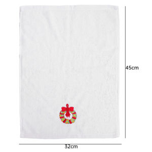 【On Sale】Creative New Christmas Towel Embroidery Santa Claus Elk Christmas New Years Gift