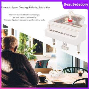 【New Arrival】 Romantic Music Box Wall Art with Ballerina and Piano Model in Classic Wooden Frame for Home Decor