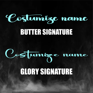 CUSTOMIZE NAME SIGNATURE FONT VINYL STICKERS