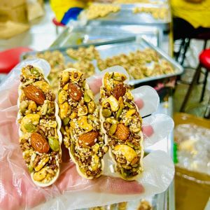 Bánh thuyền mix hạt dinh dưỡng health Bánh ăn kiêng hỗ trợ giảm cân Bánh hạt dinh dưỡng thuần chay 500gr