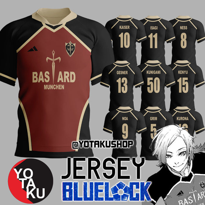 Jersey Anime Cosplay Blue Lock Kaiser Bast Rd Munchen Isagi Yoichi Lazada Indonesia