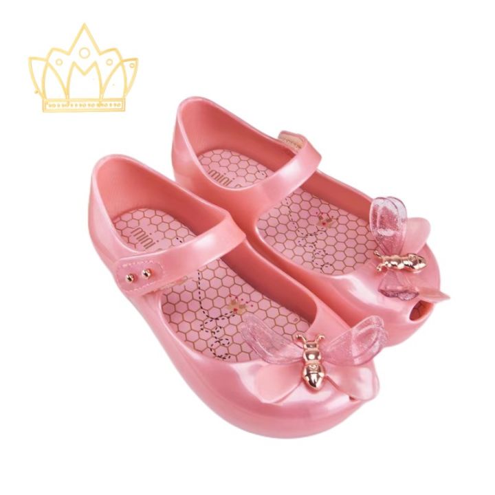 2023 Official store Melissa mini shoes Bee style kids ballet jelly