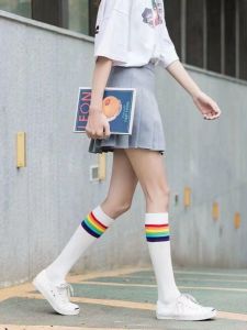 ins Japanese style calf socks female mid-tube student all-match long socks high tube Korean version