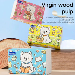 【BUY 10 TAKE 2】Lam Pure 8D cute puppy packaging napkins 300 pieces * 12packs cute home napkins convenient and simple Free Shipping tissue