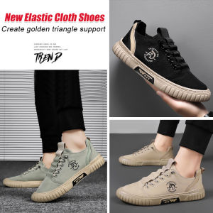 2023 Limited Time Offer New Elastic Fabric Shoes for Spring Young Men Lightweight Height Increasing Durable