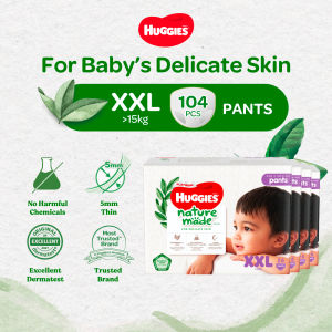 Huggies Platinum Naturemade Pants XXL Case Pullup Pants Case 26s x 4