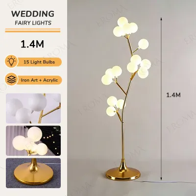Eroma 15Pcs/Set Wedding Fairy Lights Event Road Lead Light Floor Lamp Party Birthday Decorative Lights Guiding Light