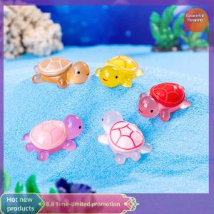 Graceful เครื่องประดับเรซิ่นรูปการ์ตูนรูปเต่าเรืองแสงรูปการ์ตูนตู้ปลาตู้ปลาตู้ปลาตู้ปลาขนาดเล็กอุปกรณ์ตกแต่งบ้านแบบทำมือ