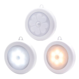 Houseeker Human Body Induction Four-leaf Clover Magnetic Suction Hanging Light Bedroom Cabinet Home Induction Night Light