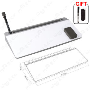【🔥SG】Whiteboard Desk Organizers Home Office with Storage Desktop Dry Erase Glass White Board Accessory Blackboard