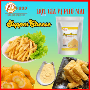 bột gia vị phô mai supper cheese màu vàng (500g )