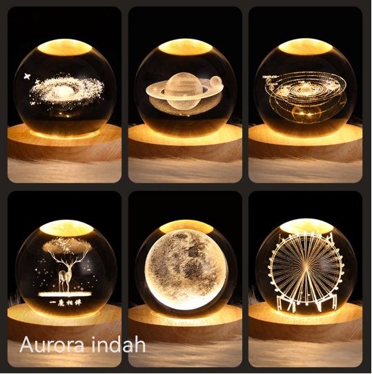 Kirei Gallery - Lampu buat kamar tidur Lampu Hias 3D LED lampu hias