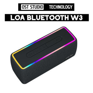 Loa Bluetooth Chính Hãng W3 Công Suất Lớn Loa Bluetooth W3 Thiết Kế Cực Đẹp Âm Thanh Cực Đỉnh - Đèn Led Cực Ngầu