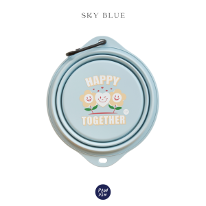 พอว์พอว์ ชามสัตว์เลี้ยง ซิลิโคนพกพาพับได้ PAWxPAW PET TRAVEL BOWL