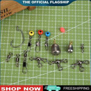 [BONDRE9]162pcs Fishing Accessories Kit Hooks Swivels Fishing Sinker Tackle Box