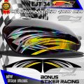 VARIASI STIKER CUSTOM CB HOLOGRAM DAN NON HOLOGRAM TERUPDATE / DECALL STRIPING BODY MOTOR CB / STICKER MOTOR CB EJT34. 