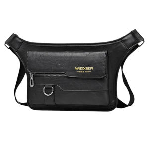 กระเป๋าคาดอก คาดเอว หนัง PU คุณภาพอย่างดี แฟชั่นผู้ชาย รุ่น 128