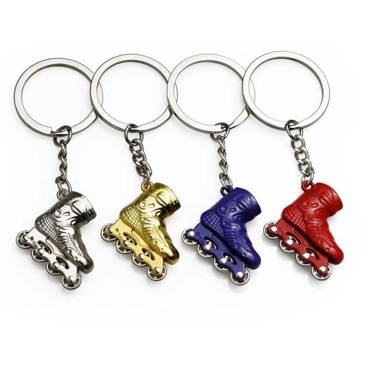 DSKLQZ Trinket Accessaries Ice Rink Skate Roller Skate Keyring Car Key ...