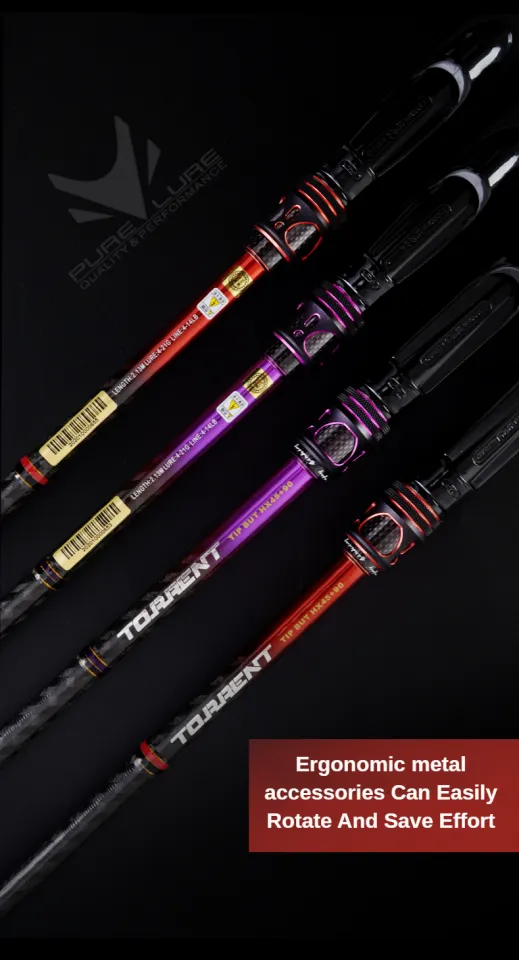PURELURE Torrent All Fuji General Lure Rod High Carbon Long Casting  Spinning Casting Fishing Rod Fuji Alconite Ring Fuji Reel Combo Fast Action