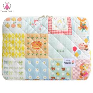 Womens Quilted Laptop Bag 13 Inch Soft Padded Computer Cover with Elegant Look for Work and Travel