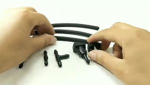 9Pcs/Set Universal Windshield Washer Spray Kit 2M Hose With I/T/Y Type Pipe Connectors