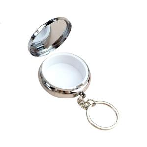 Miniature Holder Keychain Convenient Rustproof Metal Box for Storing Small Valuables Fashion Accessory Case