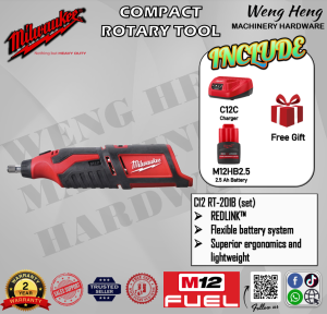 100% Genuine Milwaukee M12 Sub Compact Rotary Tool - Model C12 RT