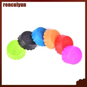 rencuiyun ฝาปิดขวดซิลิโคนแบบใช้ซ้ำได้6ชิ้นฝาปิดโซดาโคล่าจุกขวดไวน์