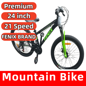 Fenix 24 Inch Alloy MTB Bike | Aluminum Frame | 24×2.125 Tire | 3×7 Speed | Mechanical Disc Brake | Internal Cable Routing